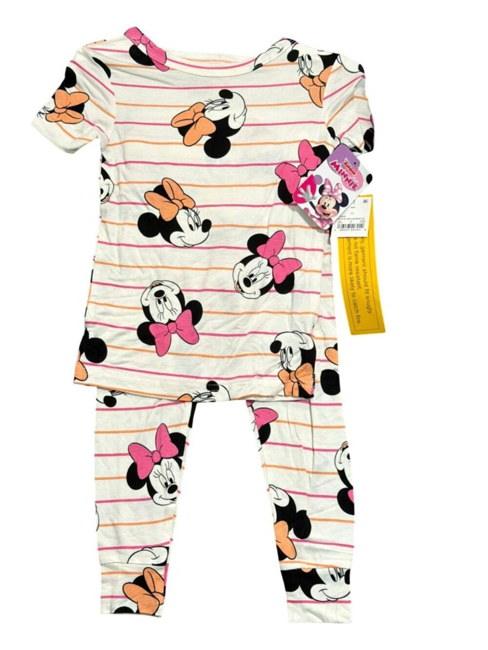 Disney Junior Minnie Mouse Girls 2-Piece Pajama Set Size 3T New